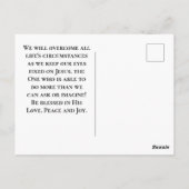 Lukas 18:27 Jezus antwoordde Mogelijk met God Bijb Briefkaart (Achterkant)