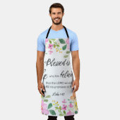 Lukas 1:45 Gezegend is zij, Vrouwengeschriften, Bl Schort (Gedragen)