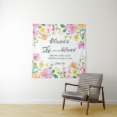 Lukas 1:45 Gezegend is zij, Vrouwengeschriften, Bl Wandkleed (In situ)