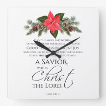 Lukas 2:10-11 Goede Tidings Poinsettia Kerstmis