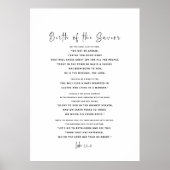 Lukas 2:10-15 Kerstmis Bijbel Verse Wall Art Poster (Voorkant)