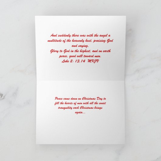 Lukas 2:13,14 Kaart (Binnen)