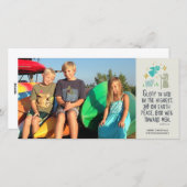 Lukas 2:14 Religieuze foto Kerst Kaart (Voorkant / Achterkant)