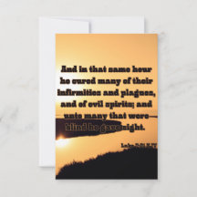 Lukas 7:21 KJV Bijbel Schrift Pic Groet