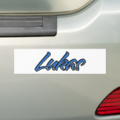 Lukas Nom bleu Aufkleber Sticker Autoaufkleber (En voiture)