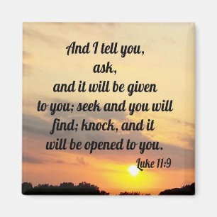 Luke 11:9 magneet