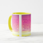 Luke 12:33 KJV Bijbelscripts Pic Two-Tone Mok (Voorkant links)