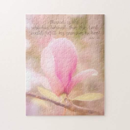 Luke 145 Blessed is ze Puzzle Legpuzzel (Verticaal)