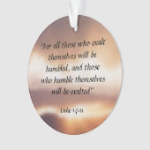 Luke 14:11 ornament (voorkant)