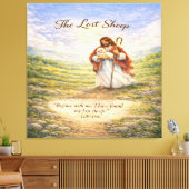 Luke 15 Parable Lost Sheep  Canvas Afdruk (Insitu (Woonkamer))