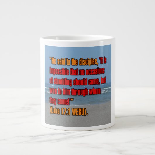 Luke 17:1 WEBU Mug (Devant)