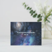 Luke 1:37 briefkaart (Staand voorkant)