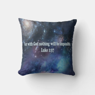 Luke 1:37 kussen