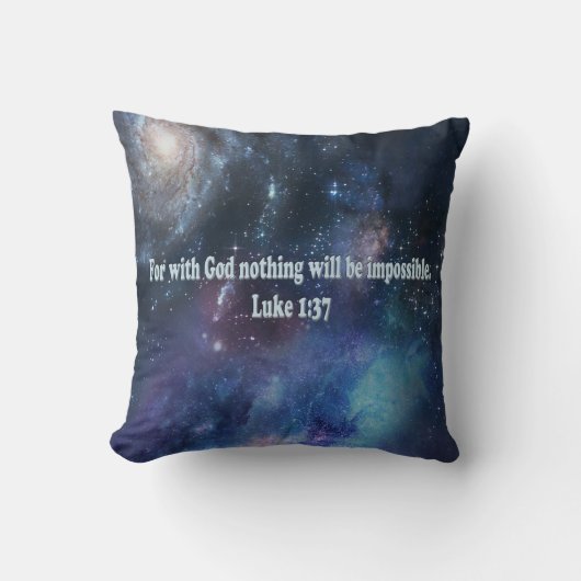 Luke 1:37 kussen (Voorkant)
