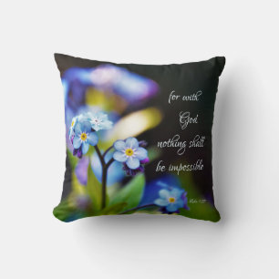 Luke 1:37 Want met God zal niets onmogelijk zijn Kussen