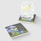 Luke 1:37 Want met God zal niets onmogelijk zijn Stenen Onderzetter (Zijkant)