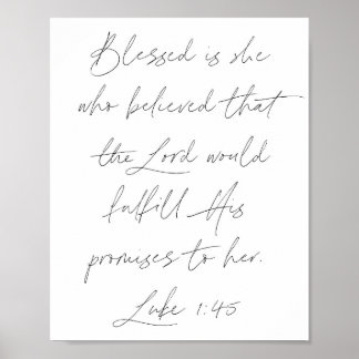 Luke 1:45 poster
