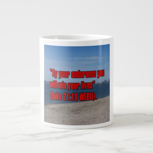 Luke 21:19 WEBU Mug (Devant)