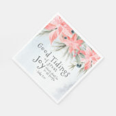 Luke 2:10 Goede getimede van grote vreugde, Kerstm Servet (Hoek)