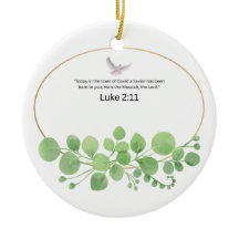Luke 2:11 Christelijke Bijbelvers Eucalyptus Kerst