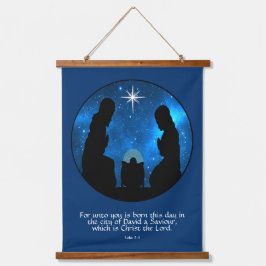 Luke 2:11 hangend wandkleed