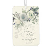 Luke 2:14 "Glory to God" White Rose Luchtverfrisser (Achterkant)