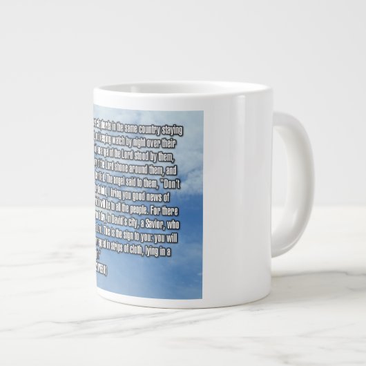 Luke 2:8–12 WEBU Mug Extra Grote Beker (Voorkant rechts)