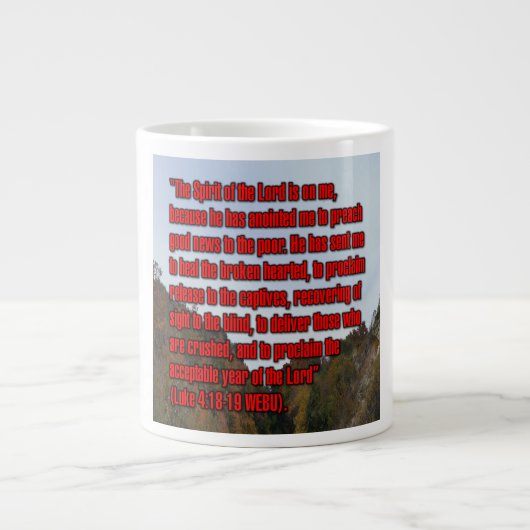 Luke 4:18-19 WEBU Mug (Devant)