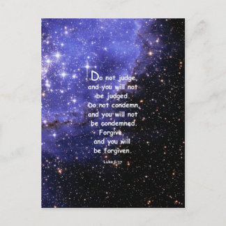 Luke 6:37 briefkaart