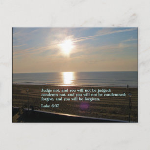 Luke 6:37 Sunrise Briefkaart
