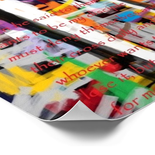 Luke 9:23-24 poster (Hoek)