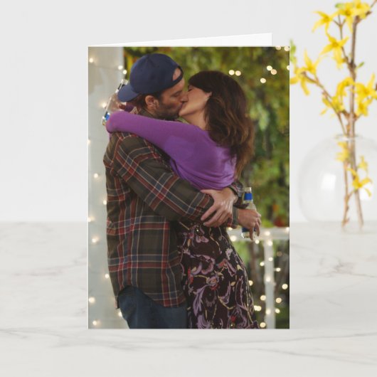 Luke en Lorelai in de liefde Kaart (Gele Bloem)