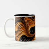 LUKE ~ GLOSSING OVER ~ Fractal Pattern ~ Original Tweekleurige Koffiemok (Links)