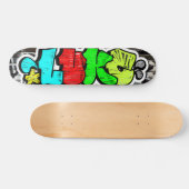 Luke Graffiti - Aangepast gepersonaliseerd wollig  Skateboard (Horizontaal)