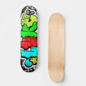 Luke Graffiti - Aangepast gepersonaliseerd wollig  Skateboard (Voorkant)