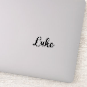 Luke Name - handgeschreven kalligrafie Sticker