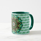 LUKE ~ Paua Shell Mug personnalisée ~ (Devant droit)