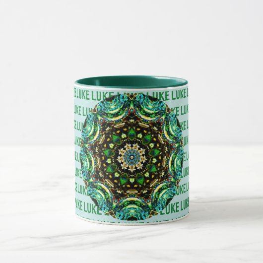 LUKE ~ Personalized Paua Shell Mok ~ (Midden)