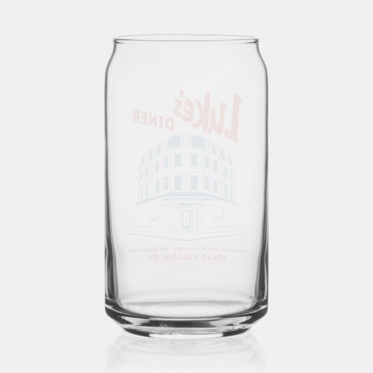 Luke’s Diner Stars Hollow Design Blikvorm Glas (Achterkant)