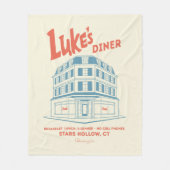 Luke’s Diner Stars Hollow Design Fleece Deken (Voorkant)