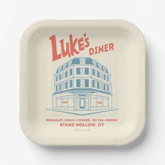 Luke’s Diner Stars Hollow Design Papieren Bordje (Voorkant)