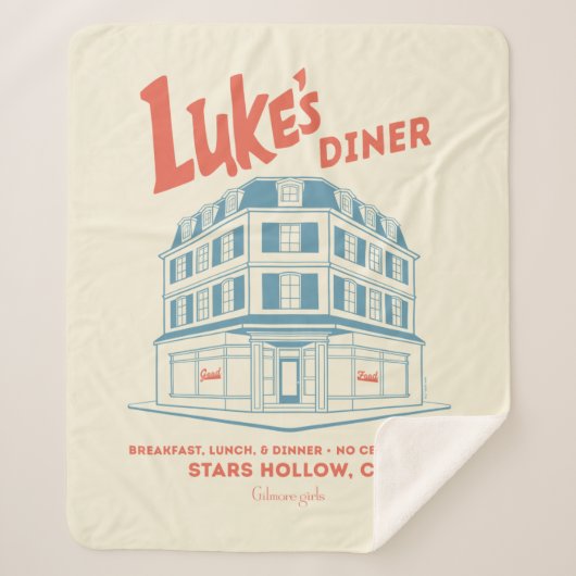 Luke’s Diner Stars Hollow Design Sherpa Deken (Voorkant)