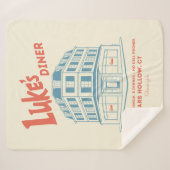 Luke’s Diner Stars Hollow Design Sherpa Deken (Voorkant (horizontaal))