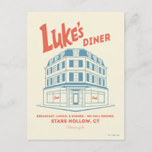 Luke's Diner Stars Hollow-ontwerp Briefkaart