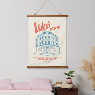 Luke's Diner Stars Hollow-ontwerp Hangend Wandkleed
