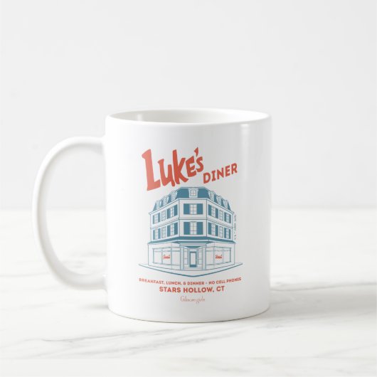 Luke's Diner Stars Hollow-ontwerp Koffiemok (Links)