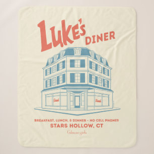 Luke's Diner Stars Hollow-ontwerp Sherpa Deken