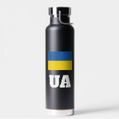 L'Ukraine drapeau bouteille d'eau personnalisée et (Gauche)