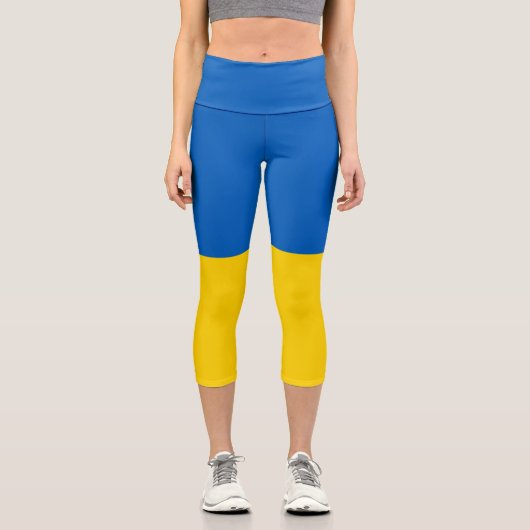 L'Ukraine drapeau capri leggings (Recto)