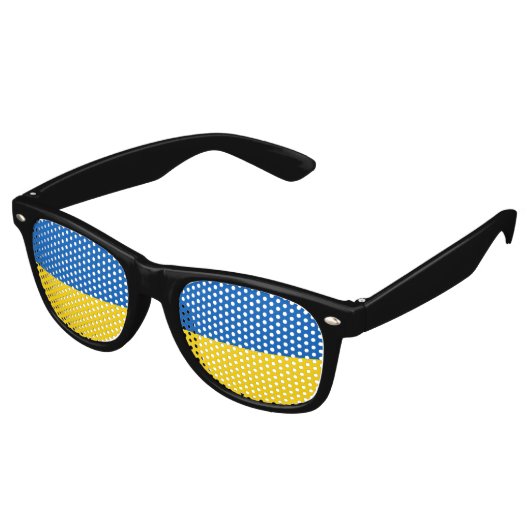 L'Ukraine drapeau du Parti lunettes de soleil (Angulaire)